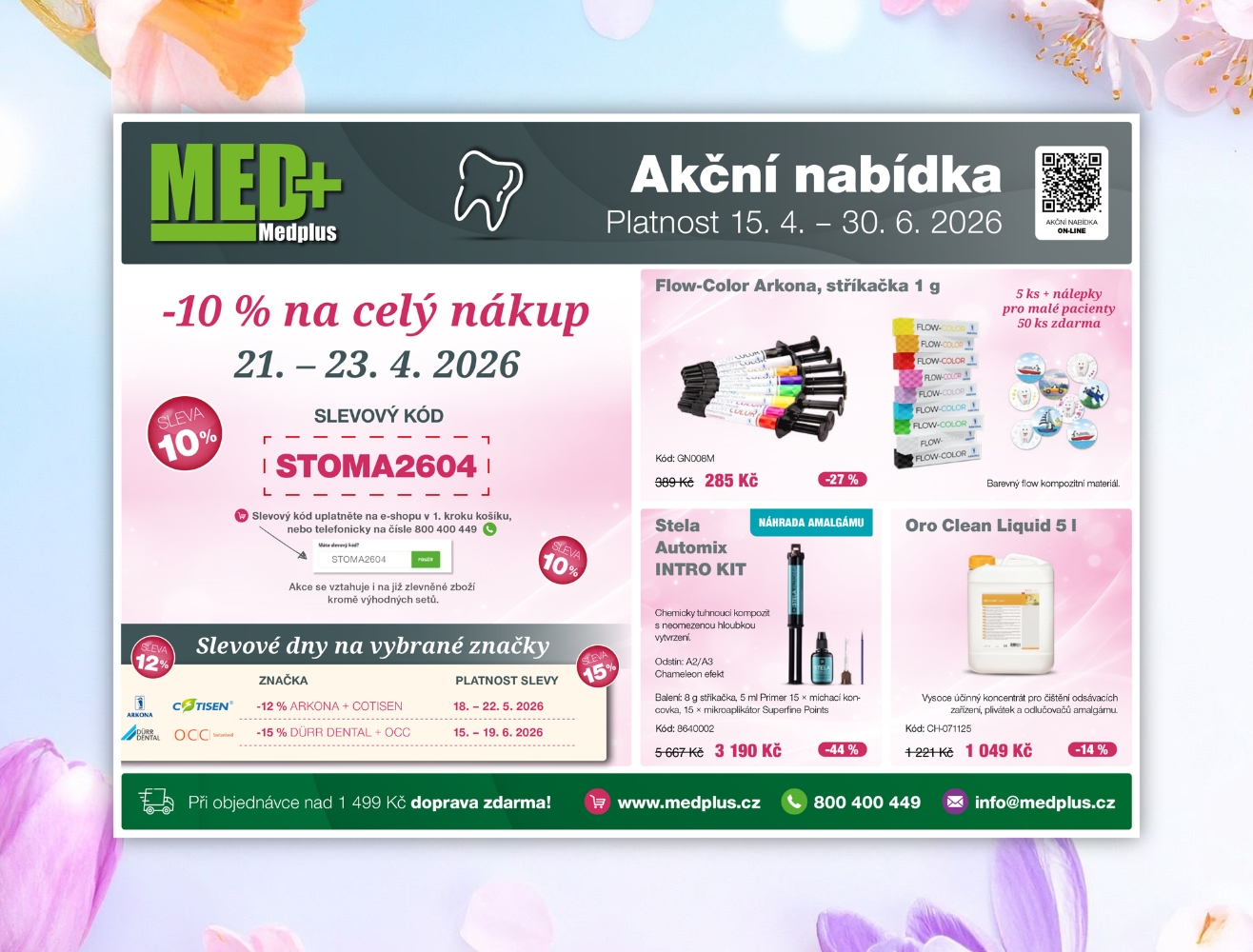 Akční nabídka pro stomatology